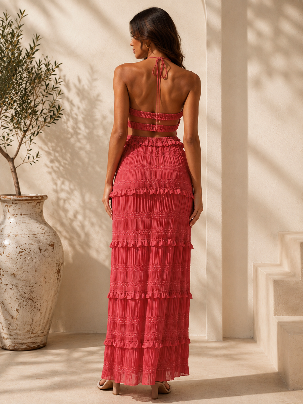Catalina Dress- Sleeveless Top and Maxi Skirt Set