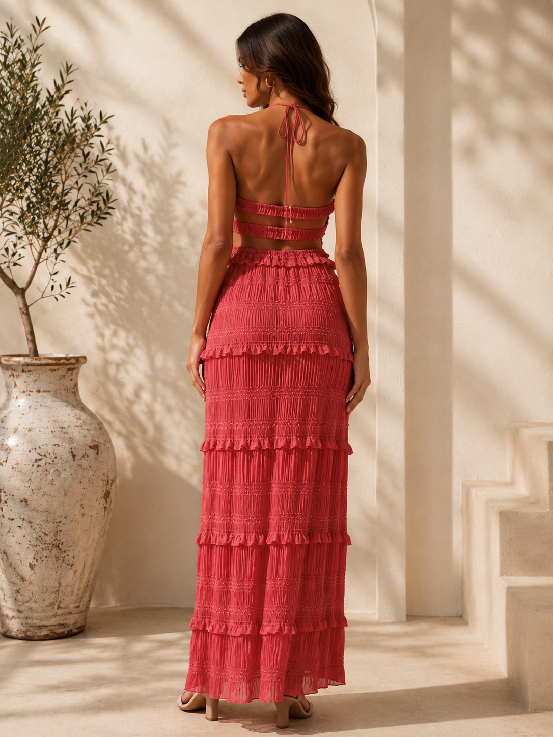 Catalina Dress- Sleeveless Top and Maxi Skirt Set