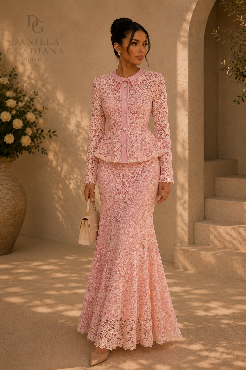 Rosalía Lace Set- Button Up Top and Skirt Set